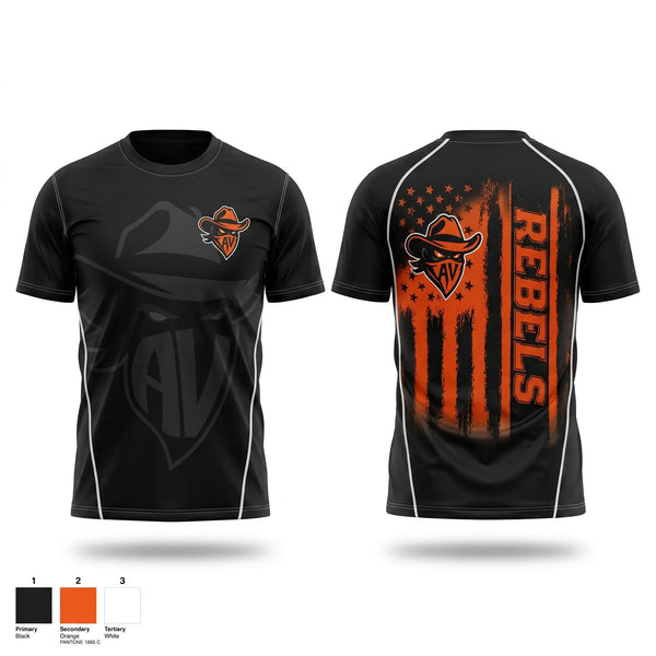 Short Sleeve Performance Shirt, AV Rebels, , Teamtime, Team time, sublimation, custom sports apparel, team uniforms, spirit wear, spiritwear, sports uniforms, custom shirts, team store, custom team store, fundraiser sports, apparel fundraiser