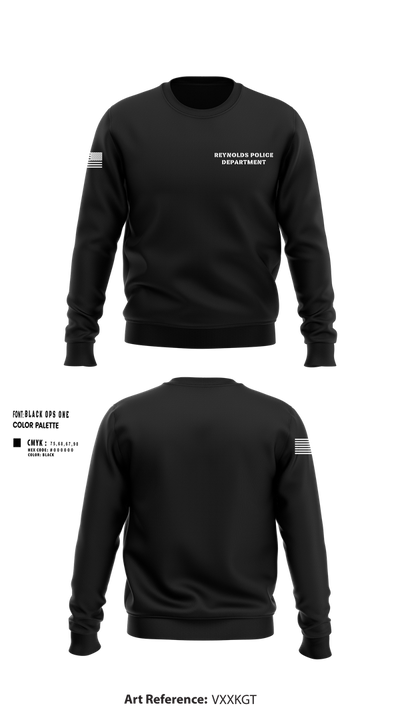 Reynolds Police Department 29344398 Crew Neck Sweatshirt - 1