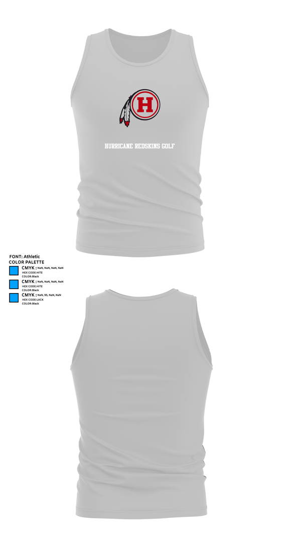 Tank Top, Hurricane Redskins Golf, Golf, Teamtime, Team time, sublimation, custom sports apparel, team uniforms, spirit wear, spiritwear, sports uniforms, custom shirts, team store, custom team store, fundraiser sports, apparel fundraiser