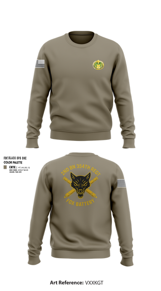 Crew Neck Sweatshirt, 2ND BN 354 REGT, , Teamtime, Team time, sublimation, custom sports apparel, team uniforms, spirit wear, spiritwear, sports uniforms, custom shirts, team store, custom team store, fundraiser sports, apparel fundraiser