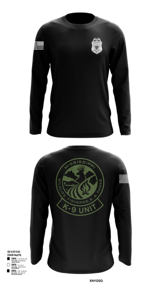 Long Sleeve Performance Shirt, MDWFP K9, , Teamtime, Team time, sublimation, custom sports apparel, team uniforms, spirit wear, spiritwear, sports uniforms, custom shirts, team store, custom team store, fundraiser sports, apparel fundraiser