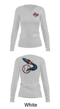 Space Coast Rockets 70599512 Women's Long Sleeve V-neck Shirt - 16