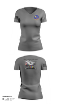219th Engineering Installations Squdron 72144769 Women's Short Sleeve V-neck Shirt - 21