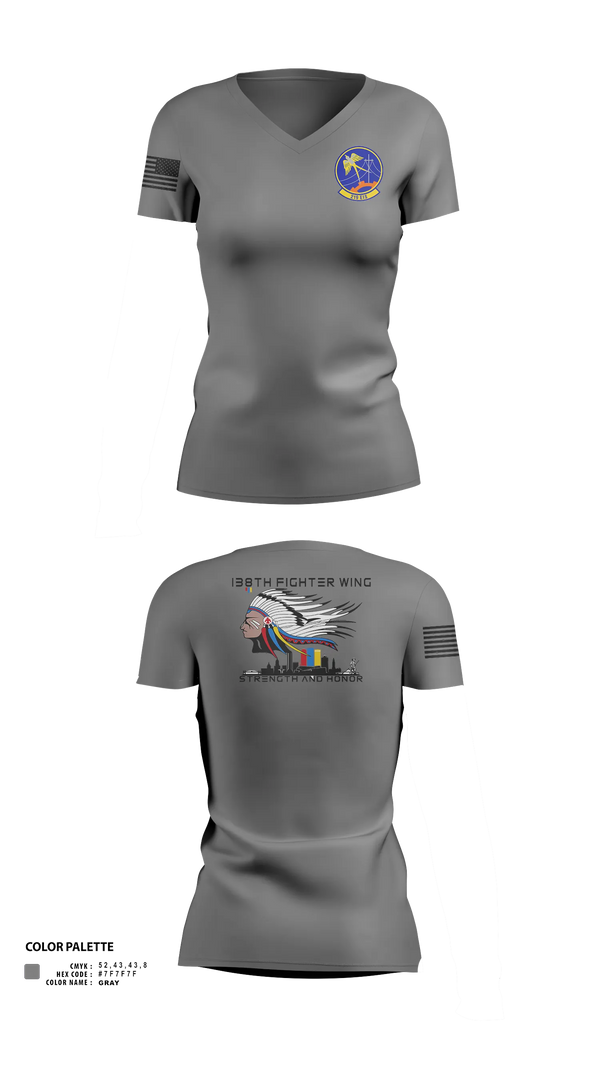 Womens Short Sleeve Vneck Shirt, 219th Engineering Installations Squdron219th Engineering Installations Squdron, National Guard, Teamtime, Team time, sublimation, custom sports apparel, team uniforms, spirit wear, spiritwear, sports uniforms, custom shirts, team store, custom team store, fundraiser sports, apparel fundraiser
