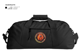 Duffle Bag, San Fernando Boxing Club, Spirit Store, Teamtime, Team time, sublimation, custom sports apparel, team uniforms, spirit wear, spiritwear, sports uniforms, custom shirts, team store, custom team store, fundraiser sports, apparel fundraiser