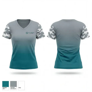 Womens Short Sleeve Vneck Shirt, Optimum Beach, Women's Volleyball, Teamtime, Team time, sublimation, custom sports apparel, team uniforms, spirit wear, spiritwear, sports uniforms, custom shirts, team store, custom team store, fundraiser sports, apparel fundraiser