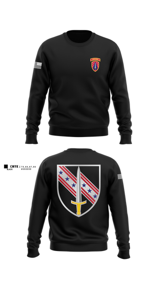 Crew Neck Sweatshirt, 6/54th SFAB, National Guard, Teamtime, Team time, sublimation, custom sports apparel, team uniforms, spirit wear, spiritwear, sports uniforms, custom shirts, team store, custom team store, fundraiser sports, apparel fundraiser