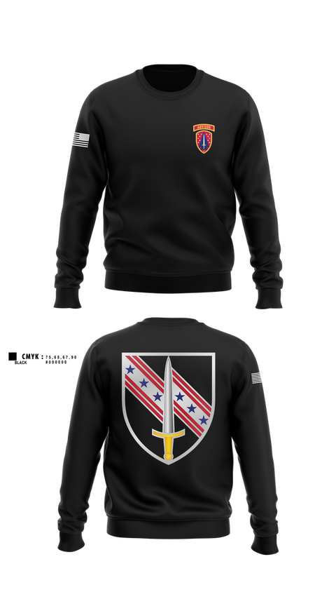 Crew Neck Sweatshirt, 6/54th SFAB, National Guard, Teamtime, Team time, sublimation, custom sports apparel, team uniforms, spirit wear, spiritwear, sports uniforms, custom shirts, team store, custom team store, fundraiser sports, apparel fundraiser