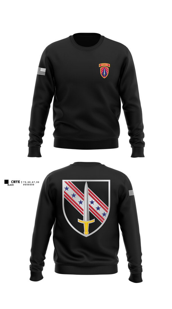 Crew Neck Sweatshirt, 6/54th SFAB, National Guard, Teamtime, Team time, sublimation, custom sports apparel, team uniforms, spirit wear, spiritwear, sports uniforms, custom shirts, team store, custom team store, fundraiser sports, apparel fundraiser