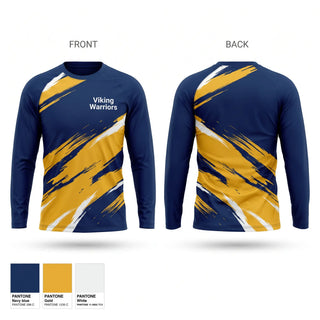Long Sleeve Performance Shirt, Viking Warriors, Baseball, Teamtime, Team time, sublimation, custom sports apparel, team uniforms, spirit wear, spiritwear, sports uniforms, custom shirts, team store, custom team store, fundraiser sports, apparel fundraiser