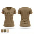 I GOT IT 79465432 Women's Short Sleeve V-neck Shirt - 1
