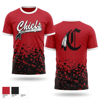 Short Sleeve Performance Shirt, Chiefs, Baseball, Teamtime, Team time, sublimation, custom sports apparel, team uniforms, spirit wear, spiritwear, sports uniforms, custom shirts, team store, custom team store, fundraiser sports, apparel fundraiser