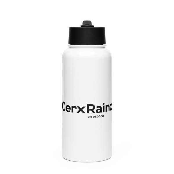 CerxRainz 34588088 Stainless Steel Water Bottle with a Straw Lid