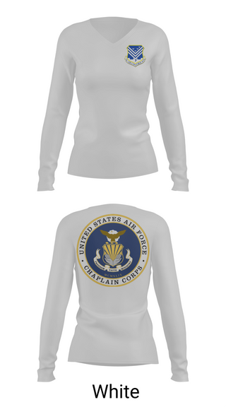 Womens Long Sleeve Vneck Shirt, 116th Air Control Wing, Air Force, Teamtime, Team time, sublimation, custom sports apparel, team uniforms, spirit wear, spiritwear, sports uniforms, custom shirts, team store, custom team store, fundraiser sports, apparel fundraiser