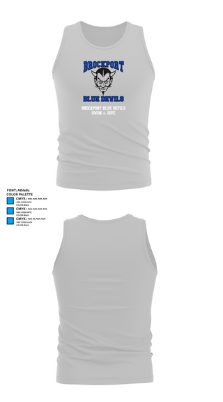 Tank Top, Brockport Blue Devils Swim & Dive, Swimming, Teamtime, Team time, sublimation, custom sports apparel, team uniforms, spirit wear, spiritwear, sports uniforms, custom shirts, team store, custom team store, fundraiser sports, apparel fundraiser