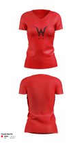 Women's Short Sleeve V-neck Shirt - 2