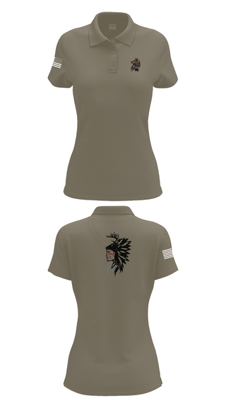 Womens Short Sleeve Performance Polo, 101st airborne 1-327, Army, Teamtime, Team time, sublimation, custom sports apparel, team uniforms, spirit wear, spiritwear, sports uniforms, custom shirts, team store, custom team store, fundraiser sports, apparel fundraiser