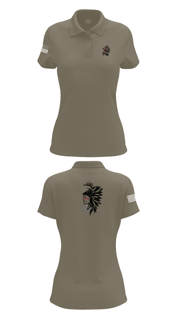 Womens Short Sleeve Performance Polo, 101st airborne 1-327, Army, Teamtime, Team time, sublimation, custom sports apparel, team uniforms, spirit wear, spiritwear, sports uniforms, custom shirts, team store, custom team store, fundraiser sports, apparel fundraiser