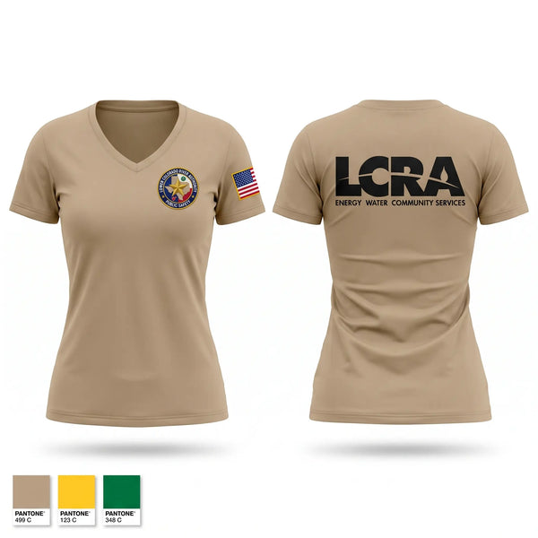 Womens Short Sleeve Vneck Shirt, LOWER COLORADO RIVER AUTHORITY, Police, Teamtime, Team time, sublimation, custom sports apparel, team uniforms, spirit wear, spiritwear, sports uniforms, custom shirts, team store, custom team store, fundraiser sports, apparel fundraiser