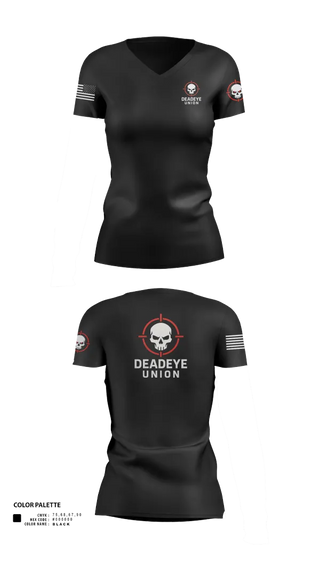 Womens Short Sleeve Vneck Shirt, DEADEYE UNION, , Teamtime, Team time, sublimation, custom sports apparel, team uniforms, spirit wear, spiritwear, sports uniforms, custom shirts, team store, custom team store, fundraiser sports, apparel fundraiser