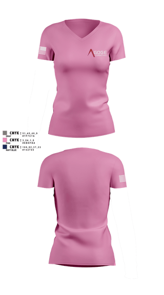 Womens Short Sleeve Vneck Shirt, Agoge Combatives, , Teamtime, Team time, sublimation, custom sports apparel, team uniforms, spirit wear, spiritwear, sports uniforms, custom shirts, team store, custom team store, fundraiser sports, apparel fundraiser