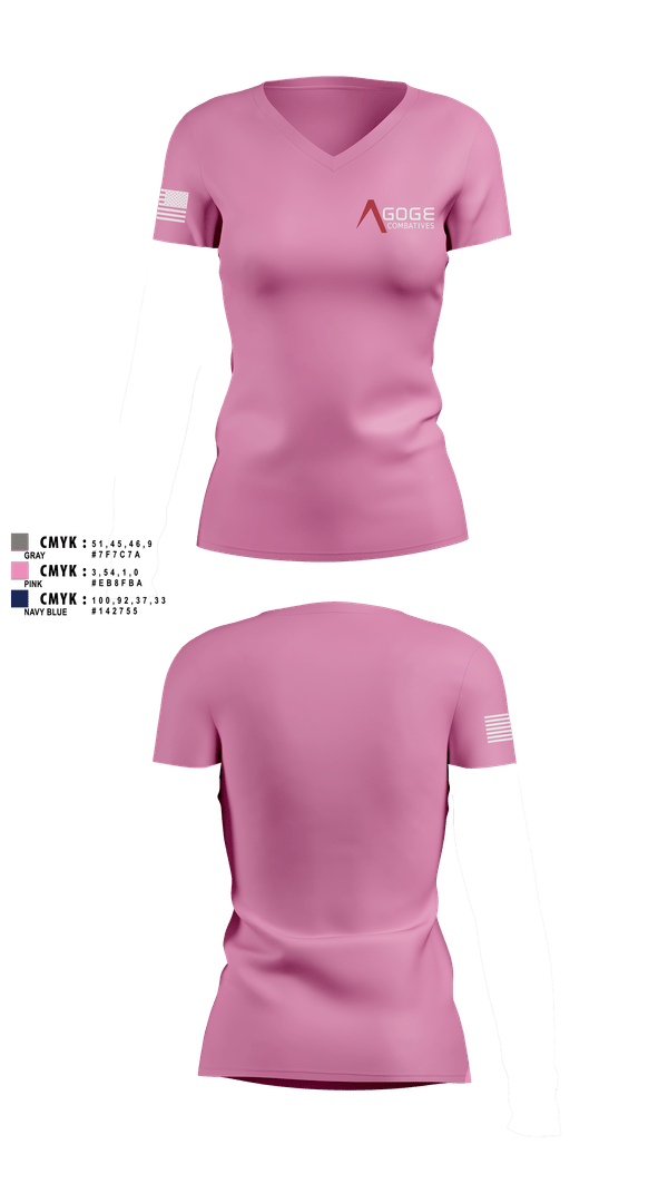 Womens Short Sleeve Vneck Shirt, Agoge Combatives, , Teamtime, Team time, sublimation, custom sports apparel, team uniforms, spirit wear, spiritwear, sports uniforms, custom shirts, team store, custom team store, fundraiser sports, apparel fundraiser
