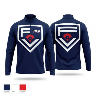 Quarter Zip Jacket, Fountain Valley Pony Baseball, Baseball, Teamtime, Team time, sublimation, custom sports apparel, team uniforms, spirit wear, spiritwear, sports uniforms, custom shirts, team store, custom team store, fundraiser sports, apparel fundraiser