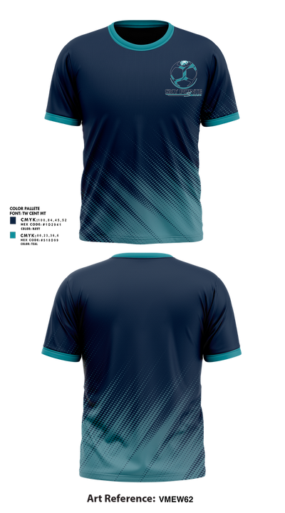 Somerset Sky Pointe Men's Soccer 8963849 Short Sleeve Performance Shirt - 1