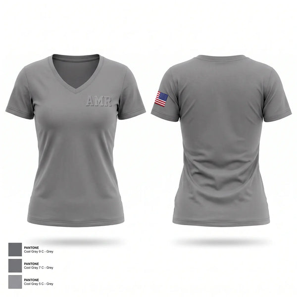 Womens Short Sleeve Vneck Shirt, AMR, EMS/EMT, Teamtime, Team time, sublimation, custom sports apparel, team uniforms, spirit wear, spiritwear, sports uniforms, custom shirts, team store, custom team store, fundraiser sports, apparel fundraiser