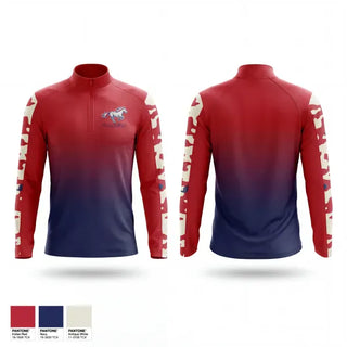Quarter Zip Jacket, Plaza Park, Track & Field, Teamtime, Team time, sublimation, custom sports apparel, team uniforms, spirit wear, spiritwear, sports uniforms, custom shirts, team store, custom team store, fundraiser sports, apparel fundraiser