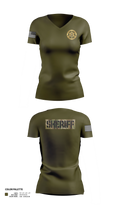 Thomas county sheriff's office Women's Short Sleeve V-neck Shirt - 31