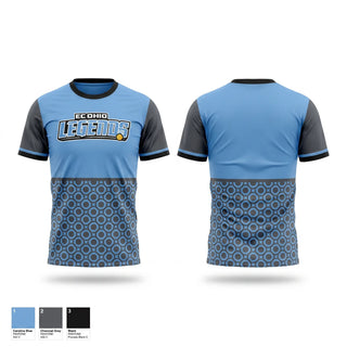 Soft Poly Tee Cotton Like Feel, EC Ohio Legends, Softball, Teamtime, Team time, sublimation, custom sports apparel, team uniforms, spirit wear, spiritwear, sports uniforms, custom shirts, team store, custom team store, fundraiser sports, apparel fundraiser