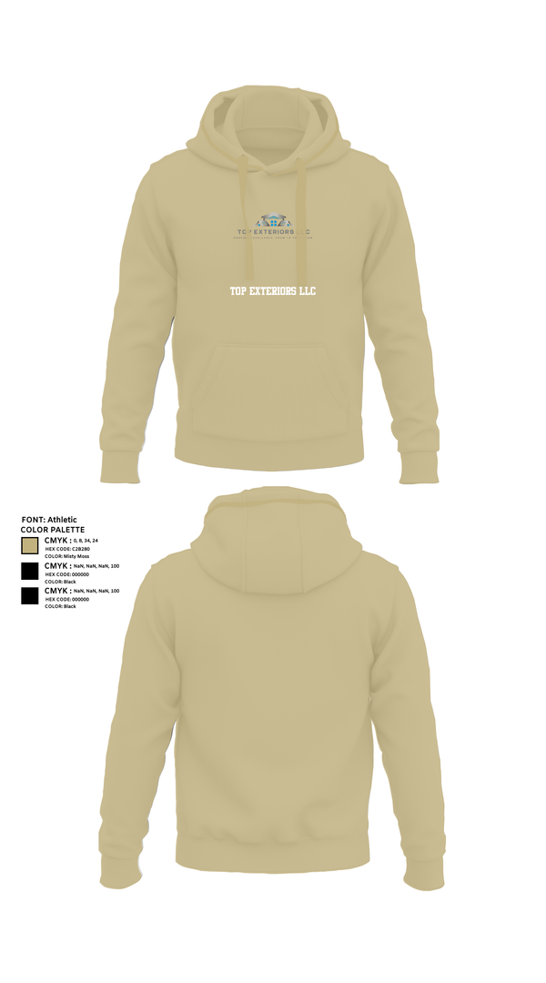 Hoodie, Top Exteriors LLC, , Teamtime, Team time, sublimation, custom sports apparel, team uniforms, spirit wear, spiritwear, sports uniforms, custom shirts, team store, custom team store, fundraiser sports, apparel fundraiser