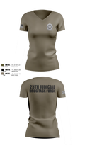 25th Judicial Drug Task Force Women's Short Sleeve V-neck Shirt - 11