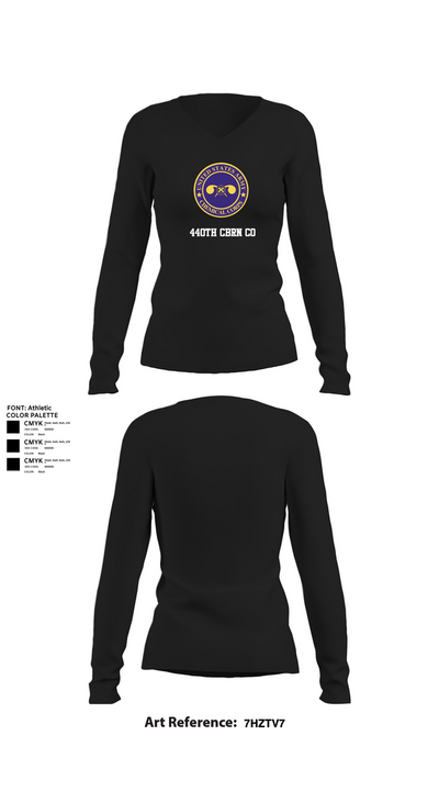 440th CBRN CO 79820871 Women's Long Sleeve V-neck Shirt - 21