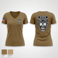 451 Civil Affairs 91470282 Women's Short Sleeve V-neck Shirt - 1