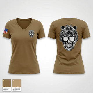 Womens Short Sleeve Vneck Shirt, 451 Civil Affairs, Army, Teamtime, Team time, sublimation, custom sports apparel, team uniforms, spirit wear, spiritwear, sports uniforms, custom shirts, team store, custom team store, fundraiser sports, apparel fundraiser