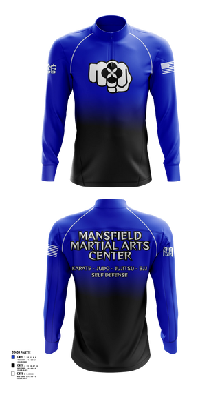 Quarter Zip Jacket, Mansfield Martial Arts Center, , Teamtime, Team time, sublimation, custom sports apparel, team uniforms, spirit wear, spiritwear, sports uniforms, custom shirts, team store, custom team store, fundraiser sports, apparel fundraiser