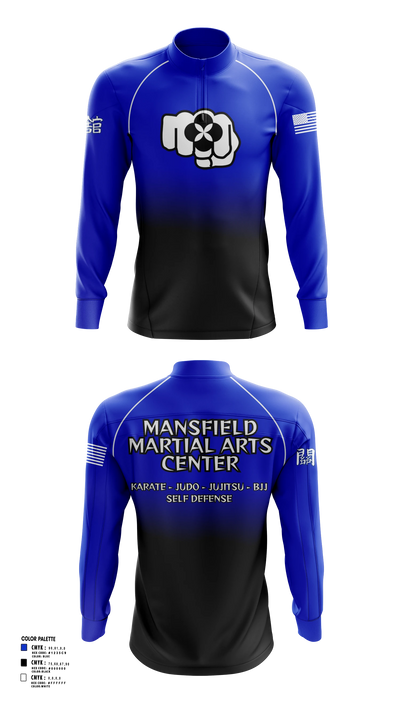 Mansfield Martial Arts Center Quarter Zip Jacket - 15