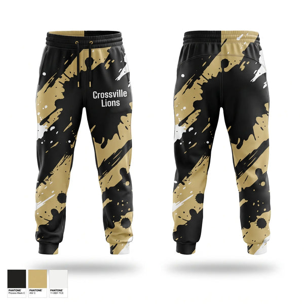 Sweatpants, Crossville Lions, Baseball, Teamtime, Team time, sublimation, custom sports apparel, team uniforms, spirit wear, spiritwear, sports uniforms, custom shirts, team store, custom team store, fundraiser sports, apparel fundraiser