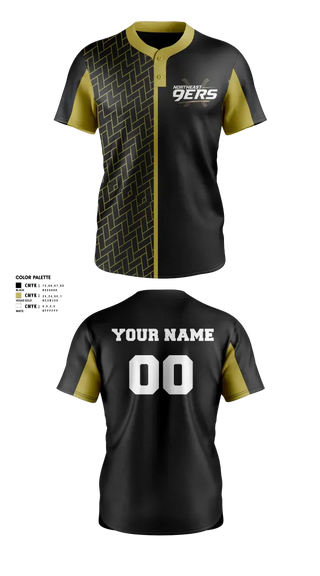Two Button Softball Jersey, Northeast 9ers, Softball, Teamtime, Team time, sublimation, custom sports apparel, team uniforms, spirit wear, spiritwear, sports uniforms, custom shirts, team store, custom team store, fundraiser sports, apparel fundraiser