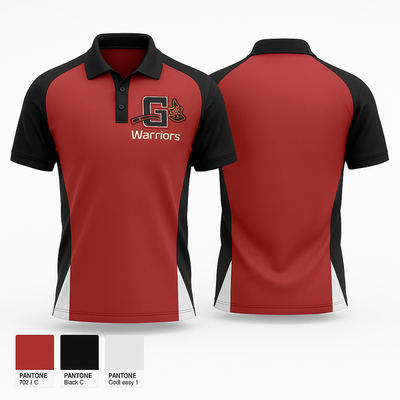 Warriors 5422183 Short Sleeve Performance Polo - 1