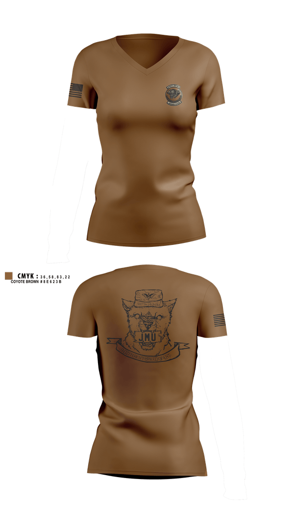 Womens Short Sleeve Vneck Shirt, DET 890 JMU, Air Force, Teamtime, Team time, sublimation, custom sports apparel, team uniforms, spirit wear, spiritwear, sports uniforms, custom shirts, team store, custom team store, fundraiser sports, apparel fundraiser