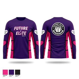 Long Sleeve Performance Shirt, FUTURE ELITE, Men's Basketball, Teamtime, Team time, sublimation, custom sports apparel, team uniforms, spirit wear, spiritwear, sports uniforms, custom shirts, team store, custom team store, fundraiser sports, apparel fundraiser