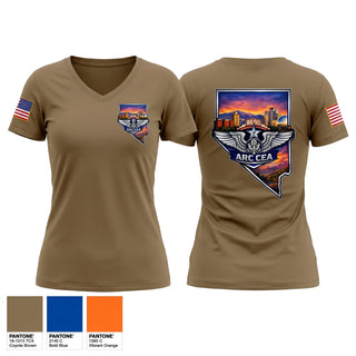 Womens Short Sleeve Vneck Shirt, Angrc, Air Force, Teamtime, Team time, sublimation, custom sports apparel, team uniforms, spirit wear, spiritwear, sports uniforms, custom shirts, team store, custom team store, fundraiser sports, apparel fundraiser