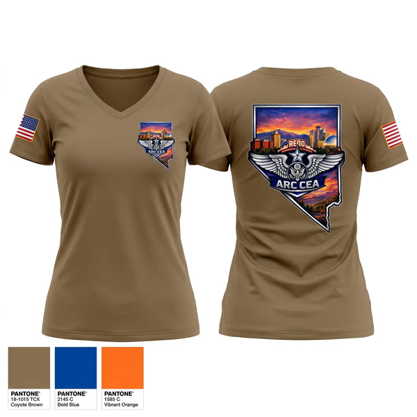 Womens Short Sleeve Vneck Shirt, Angrc, Air Force, Teamtime, Team time, sublimation, custom sports apparel, team uniforms, spirit wear, spiritwear, sports uniforms, custom shirts, team store, custom team store, fundraiser sports, apparel fundraiser