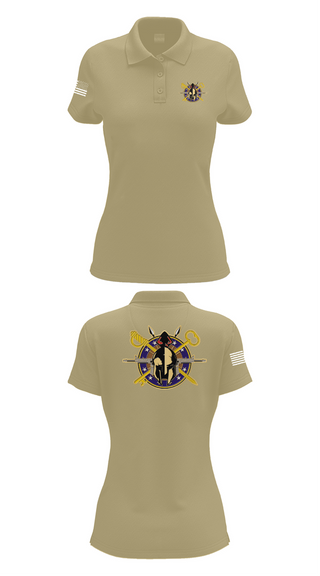 Womens Short Sleeve Performance Polo, A Company 68th DSSB 4ID, , Teamtime, Team time, sublimation, custom sports apparel, team uniforms, spirit wear, spiritwear, sports uniforms, custom shirts, team store, custom team store, fundraiser sports, apparel fundraiser