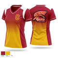 Chaminade Flyers 28148094 Women's Short Sleeve V-neck Shirt - 1