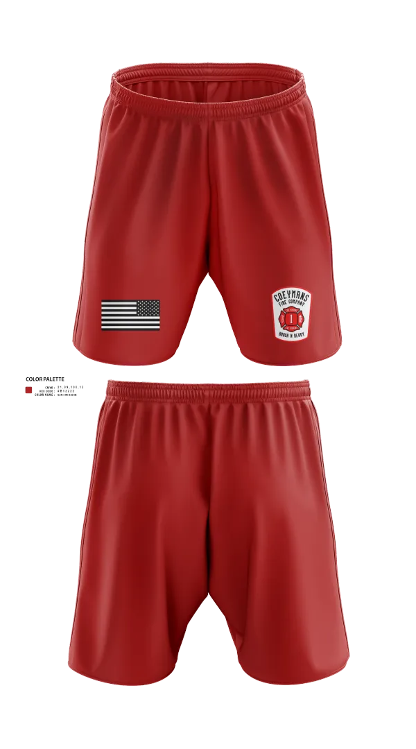 Athletic Shorts With Pockets, Coeymans Fire Co. #1, , Teamtime, Team time, sublimation, custom sports apparel, team uniforms, spirit wear, spiritwear, sports uniforms, custom shirts, team store, custom team store, fundraiser sports, apparel fundraiser