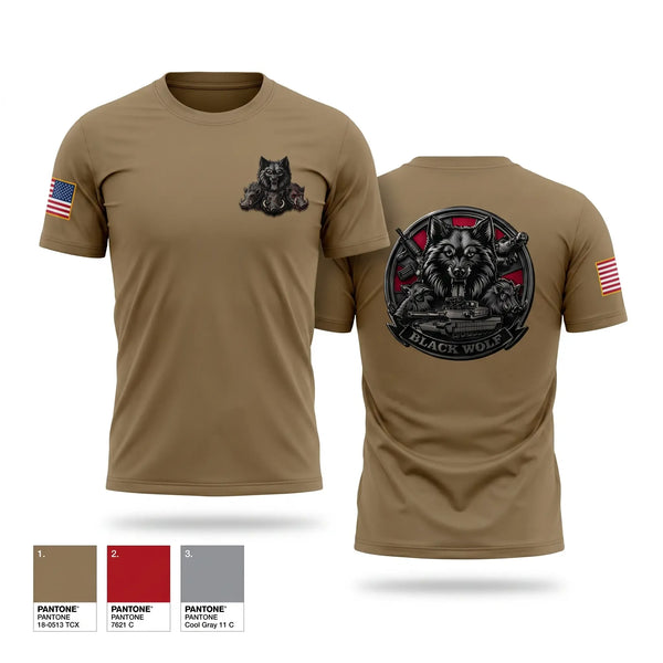 Short Sleeve Performance Shirt, Black Wolf Company, 3-67 AR, Army, Teamtime, Team time, sublimation, custom sports apparel, team uniforms, spirit wear, spiritwear, sports uniforms, custom shirts, team store, custom team store, fundraiser sports, apparel fundraiser